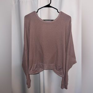 Purple Open Back Sweater